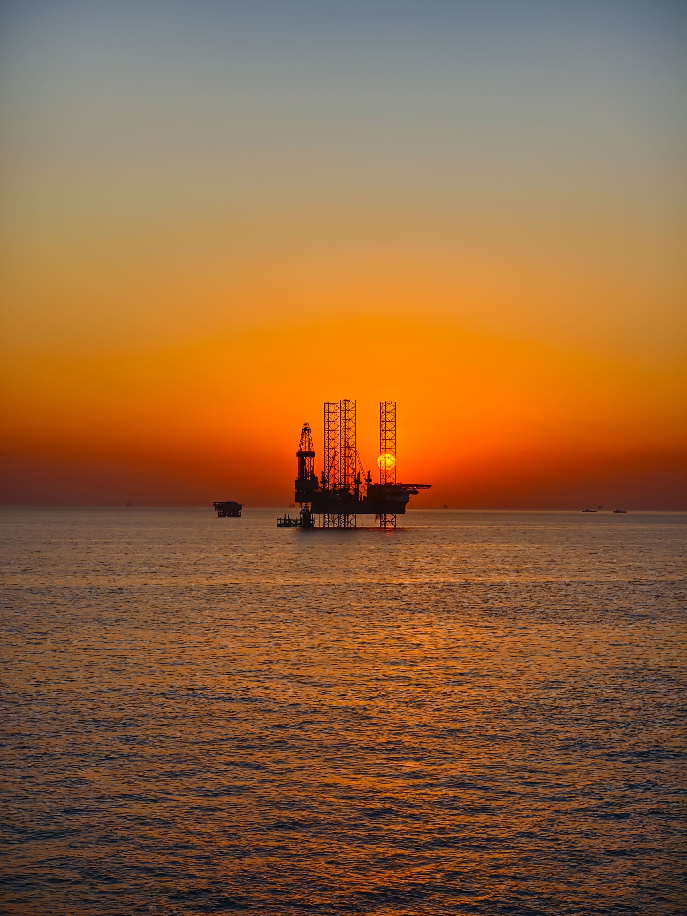 Subsea module during topside works
